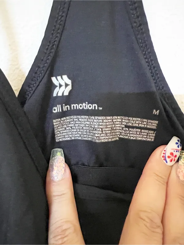 all in motion Black Racerback Workout Minj Dress with built in shorts - Image 9