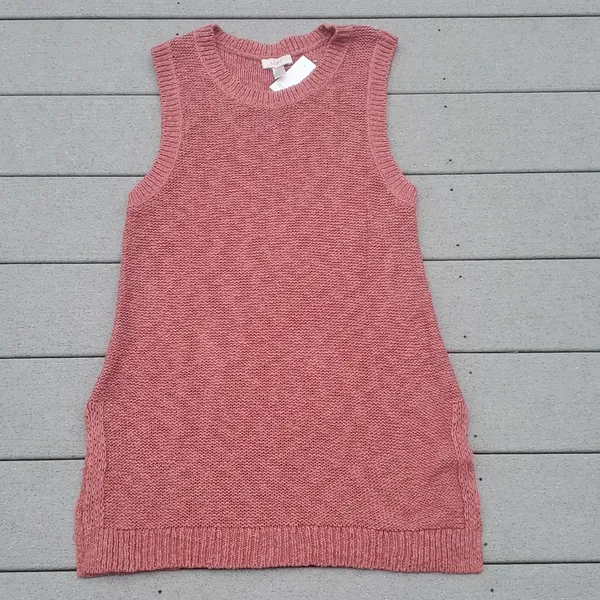 NWT Loft Sleeveless Tunic Sweater Vest - Image 5
