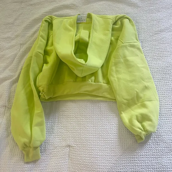 Target Blogilates lime green half quarter zip marshmallow fleece hoodie sweatshirt - Image 4