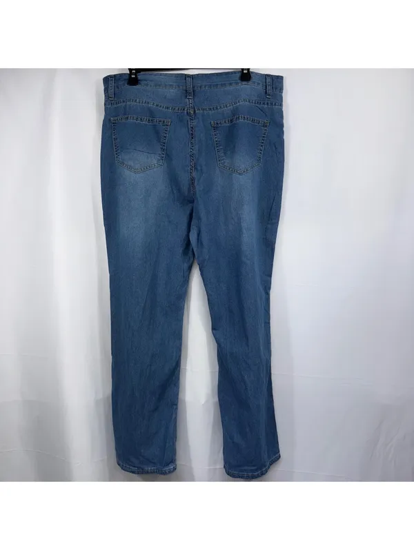 Size L Light Wash High Rise Bootcut Stretch Jeans - Image 5
