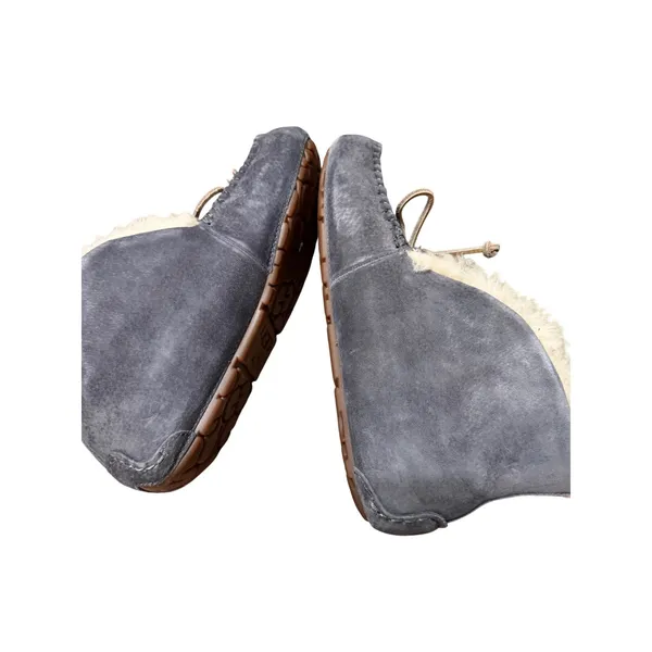 UGG Australia Women's Elana‎ Slipper Sheepskin Lined Moccasin Dark Gray Size 7 - Image 4