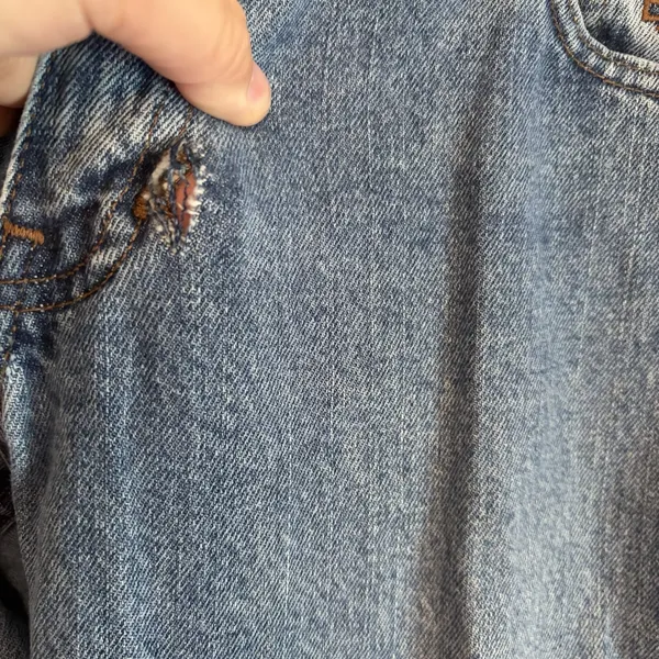Harley Davidson Blue Denim Jeans 2‎ Regular Biker Casual Western motorcycle FLAW - Image 4