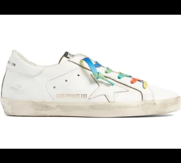 Golden Goose Superstar Rainbow Low Top Sneakers - Size 38 - Image 2