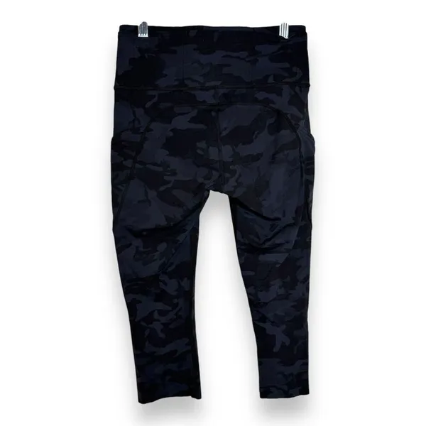 Lululemon Fast Free HR Tight 25" NULUX Size 6 Heritage 365 Camo‎ Coal H3DC 75292 - Image 3