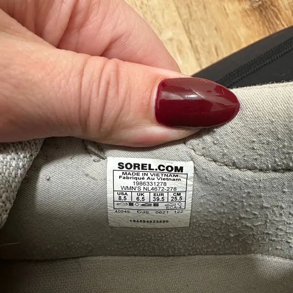 Sorel | Women's Kinetic Grey Explorer Blitz Stride Impact Lace Sneakers, 8.5 - Image 7