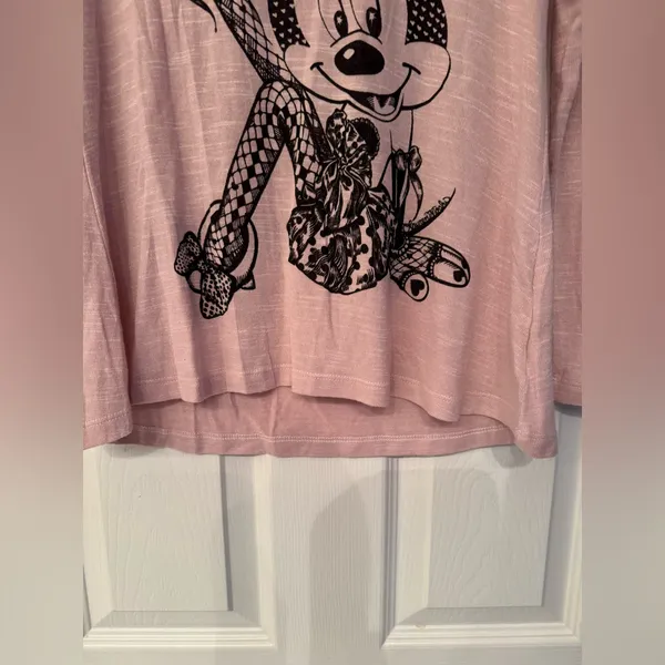Lauren Moshi Minnie Mouse Women’s Pink Sweater Size Medium - Image 5