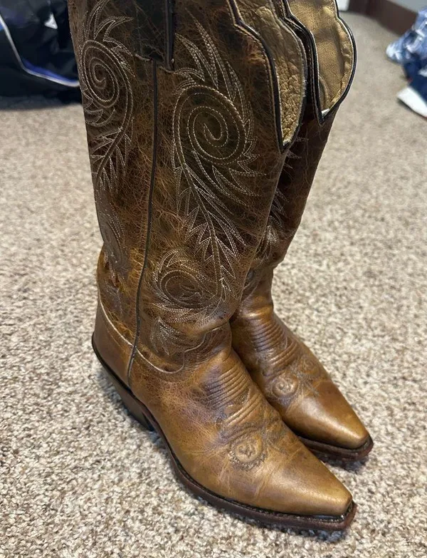 Justin Boots Womens Western Boots Size 6B L4332 Leather - Image 2