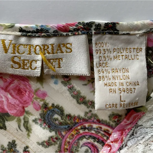 Vintage Y2K Victoria’s Secret Paisley Cami Top Women’s Size Large A11 - Image 4