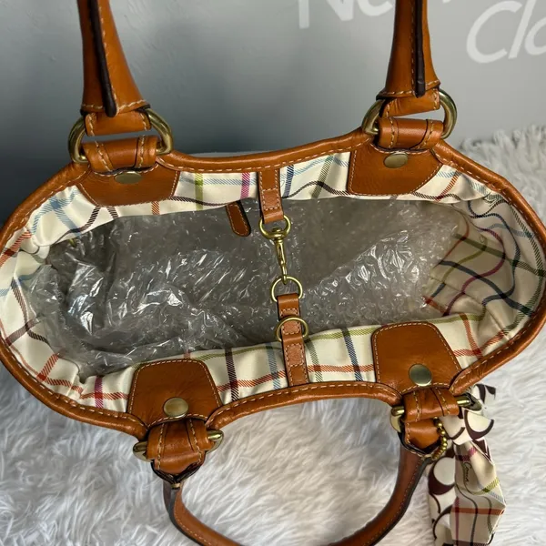 y2k COACH 2007 11791 Heritage Striped Tote Handbag - Image 8