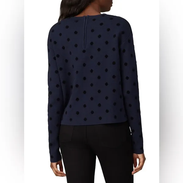 Thakoon Collective Polka Dot Sweater Blue - Image 4
