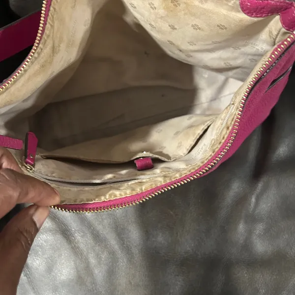 Kate Spade Fuchsia Leather Shoulder Bag - Image 11
