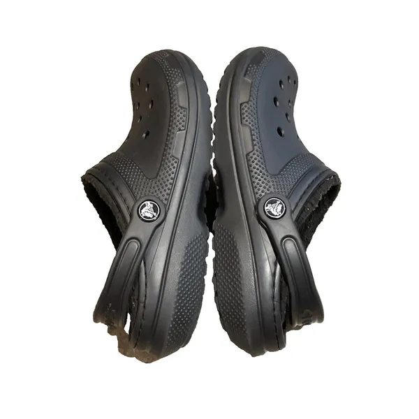 CROCS Black Classic Lined Clog Shoes Unisex Size M6 W7 203591 - Image 8