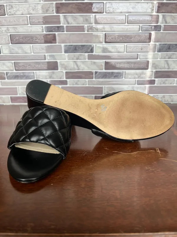 Nine West Lancie3 Quilted Wedge Sandals - Image 7