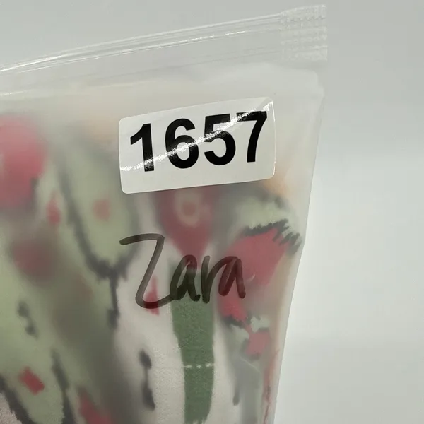 Zara Embroidered Sequin Mini Dress M Boho Ikat Open Back Sundress Repair PROJECT - Image 7