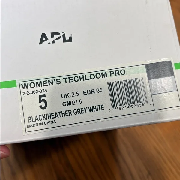 APL Techloom Pro Sneaker Black Grey‎ White size 5 NWT running - Image 10
