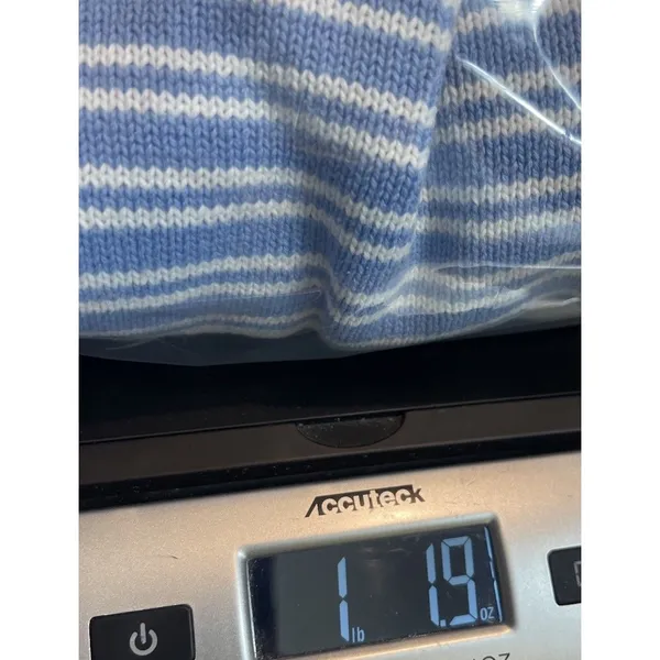Lauren Ralph Lauren Cotton Striped Sweater L Pastel Rainbow Knit Top Read - Image 14