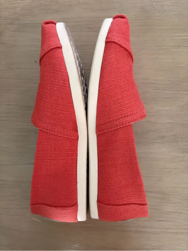 Toms Orange Alpargata Canvas Slip-On Flats 6.5 - Image 6