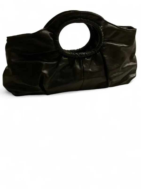 NWOT Giannini Black Ruched Handbag - Image 2