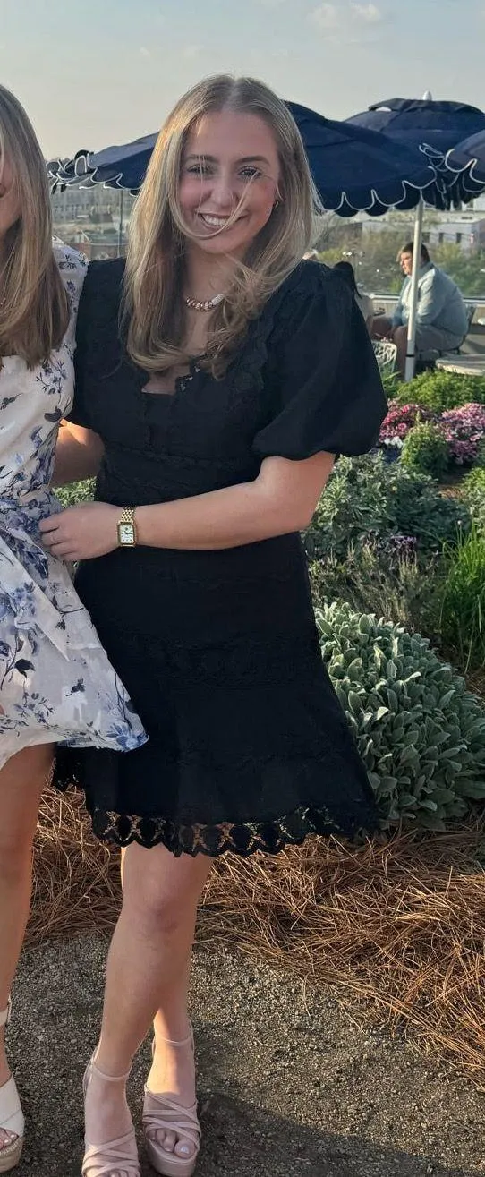 Black Eyelet Dress - Image 3