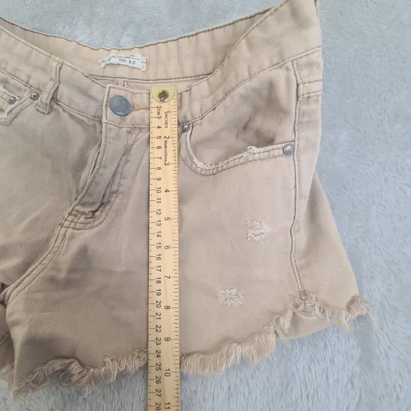 Free People Denim Shorts Brown Women’s 27 - Image 5