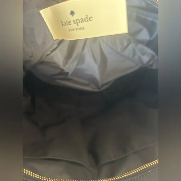 Kate Spade Kaylie Baby Bag Classic Black Nylon Tote Diaper Bag - Image 13