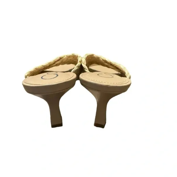 👡 Calvin Klein‎ Woven Raffia Heeled Sandals Beige Size 9 👡 - Image 3