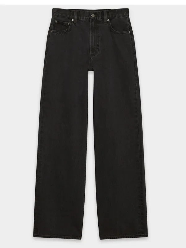 Aritzia Denim‎ Forum The Farrah Hi-Rise Wide Black Jeans Sz 27 - Image 6