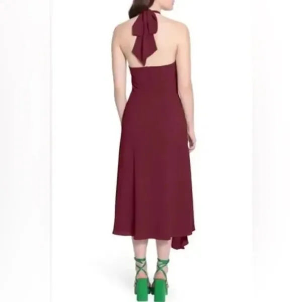 NWOT -Donna Morgan Crêpe Halter Dress size 6 - Image 2