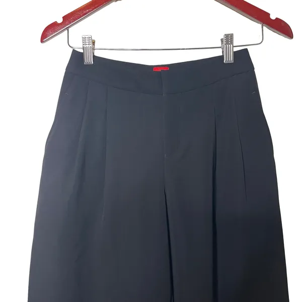 HaaT Issey Miyake black high waist wide leg crop trousers sz 1 US XS - Image 3