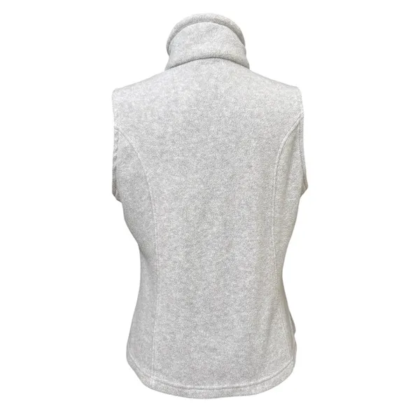 Columbia Sawyer Rapids 2.0 Gray Fleece Zip Vest Size Medium Mock Neck - Image 3