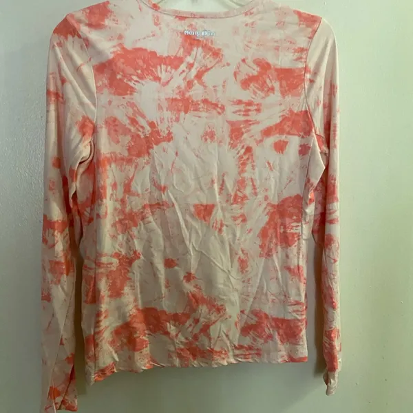 Hang Ten Women’s UV Protection 50+ Long Sleeve Shirt S Small Pink Tie Dye - Image 5