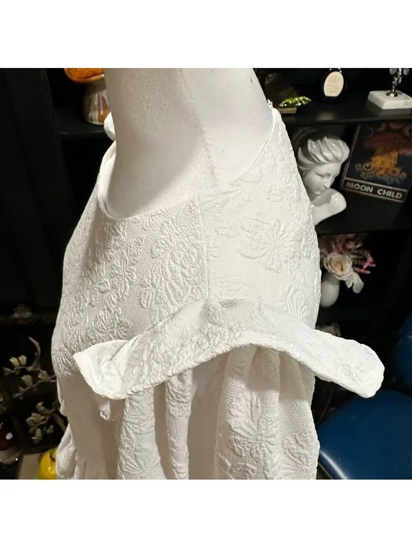 Anthropologies Free the Roses White Rose Tiered Blouse Size M - Image 8