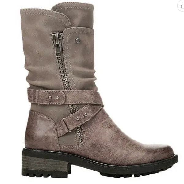 Carlos by Carlos Santana Sawyer Mole Moto Boots Taupe Women’s Size 8.5M - Image 3