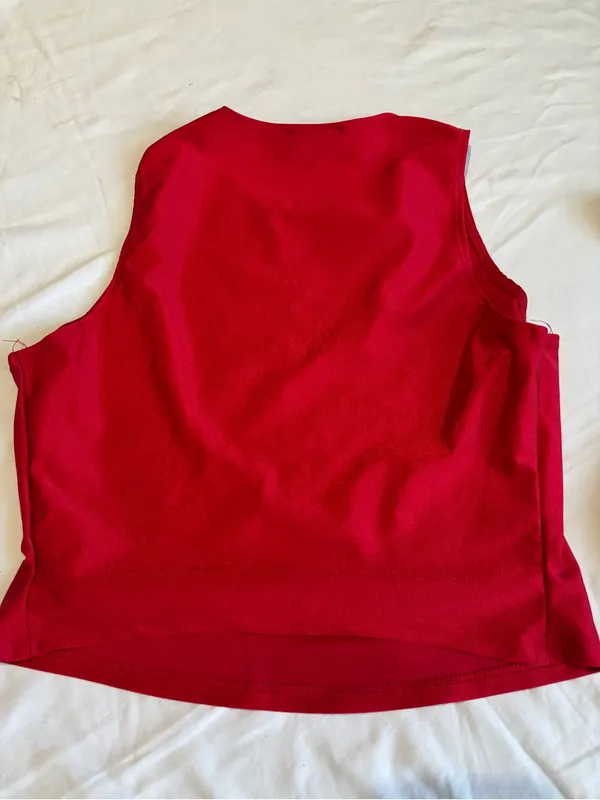 Flou Bright Red Sleeveless Tank Top Size undefined - Image 5