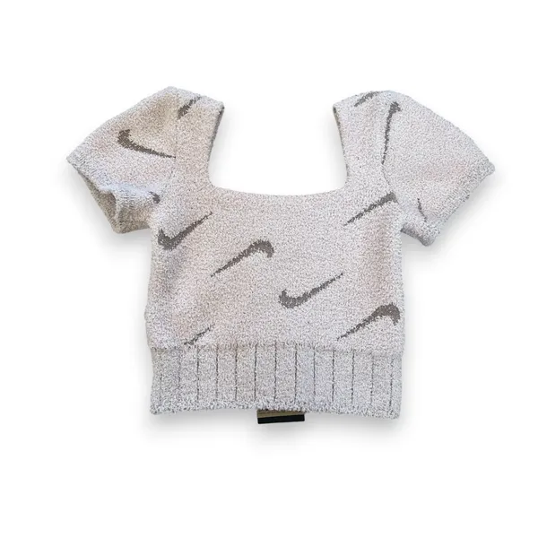 NWT NIKE Sportswear Phoenix Cozy Boucle Knit Crop Top - Image 2