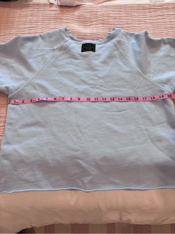 Retrobrand Terry cutoff sweatshirt size Small Blue - Image 12