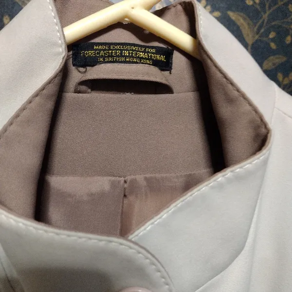 Forecaster International Belted Trench Coat in Light Beige - Image 2