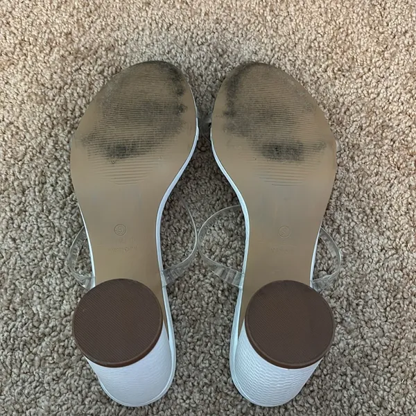 Lulus Dakyana White Snake Print High Heel Sandals Size 9 - Image 7