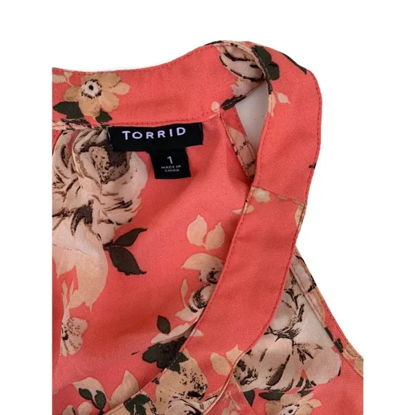 Torrid Georgette Floral Print High Low Sleeveless Drape Tank Top Plus Size 14/16 - Image 4
