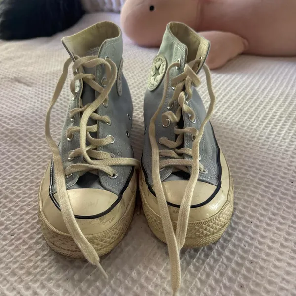 Converse light blue chuck 70s, worn a few times, bought for $90, (MENS 5.5, FITS WOMENS7/7.5) - Image 2