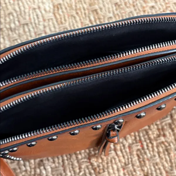 Sam & Hadley Brown Studded Shoulder Bag - Image 7