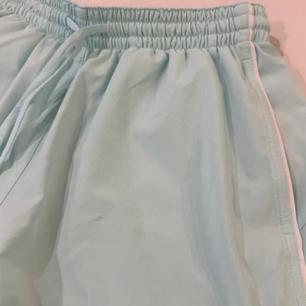 Lululemon Track That Mid Rise Shorts Women 4 Aqua Blue 3in Inseam Lined‎ Pockets - Image 2