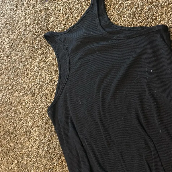 Free People Plain Black Flowy Tank‎ Size Medium - Image 6