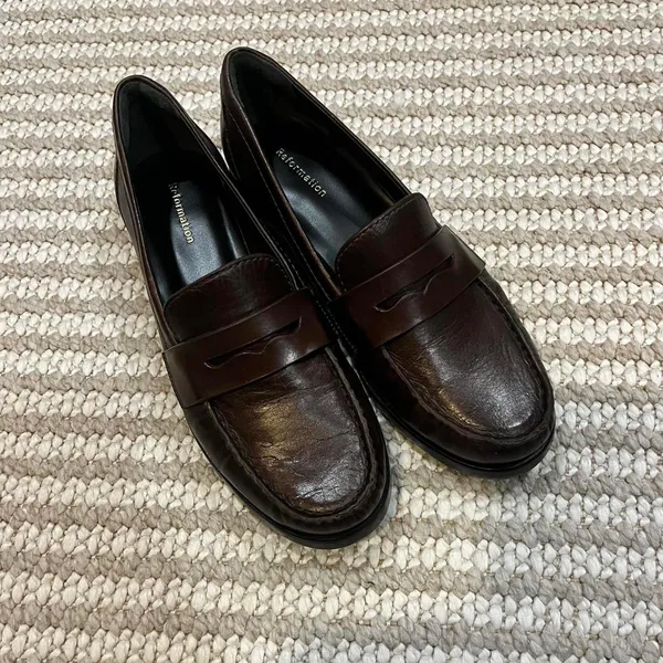 Reformation Ani Ruched Loafers - Image 2