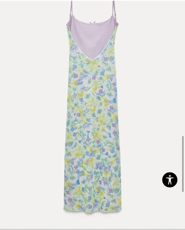 ZARA PRINTED TULLE DRESS WITH BOW - Image 3