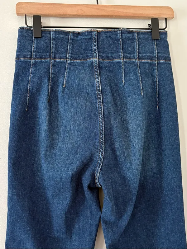 We The Free Jayde Flare Jeans Super High Rise Retro Inspired Size 26 - Image 8