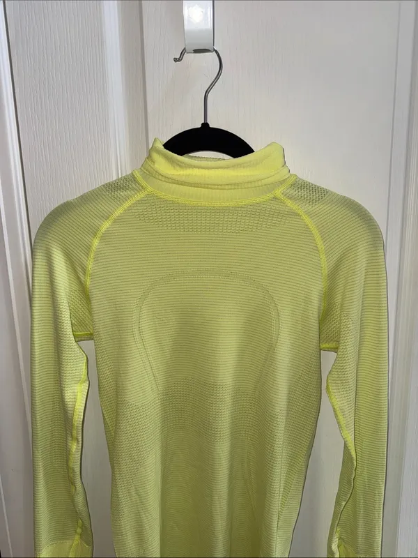 lululemon athletica Light Yellow Turtleneck Seamless Top - Image 2