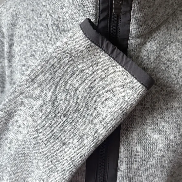 Lululemon Gray Fleece Jacket Size 8 - Image 4