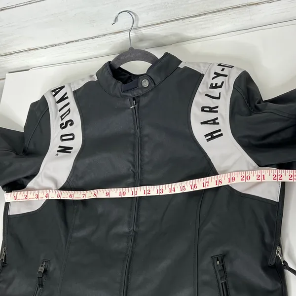 Harley-Davidson Imprint 120th Anniversary Riding Jacket Black Gray Women’s XL - Image 7