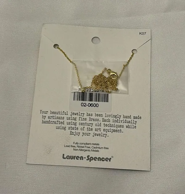Lauren Spencer A Necklace Gold - Image 2